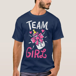 Team Girl Gender Reveal Party Team Pink Baby Annou T-Shirt