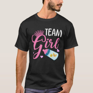 Team Girl Gender Reveal Party Team Pink Baby Annou T-Shirt