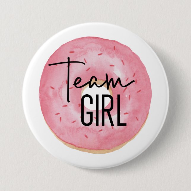 Team Girl Gender Reveal Pins (Front)