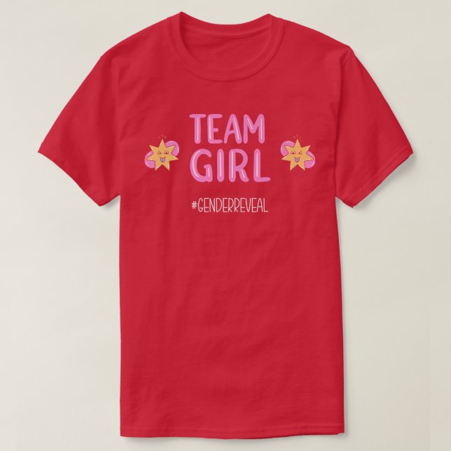 Team Girl Gender Reveal Premium T-Shirt (Design Front)