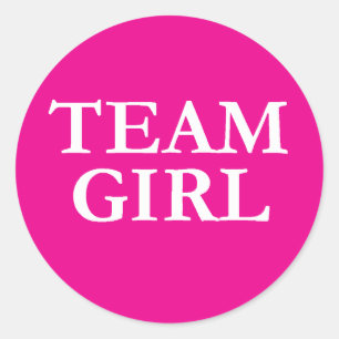 Team Girl - Gender Reveal Stickers