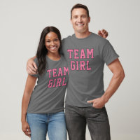 Team Girl Pink on Grey Gender Reveal