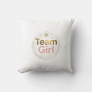 Team Girl Throw Pillow