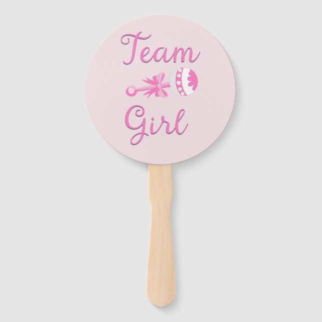 Team Girl with Rattle Hand Fan (Front)