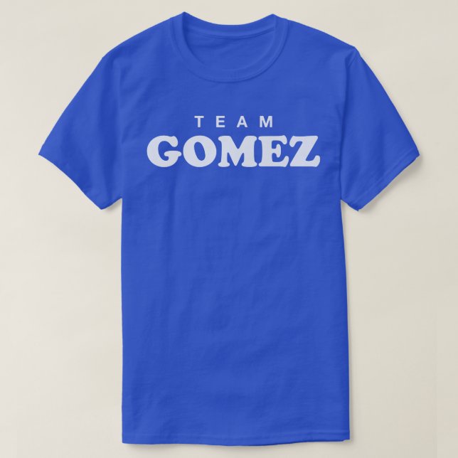 Team Gomez Personalised Surname Bride Groom Family T-Shirt (Design Front)