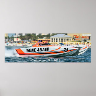 Team GONE AGAIN 388 Skater - Clearwater 2016 Poster