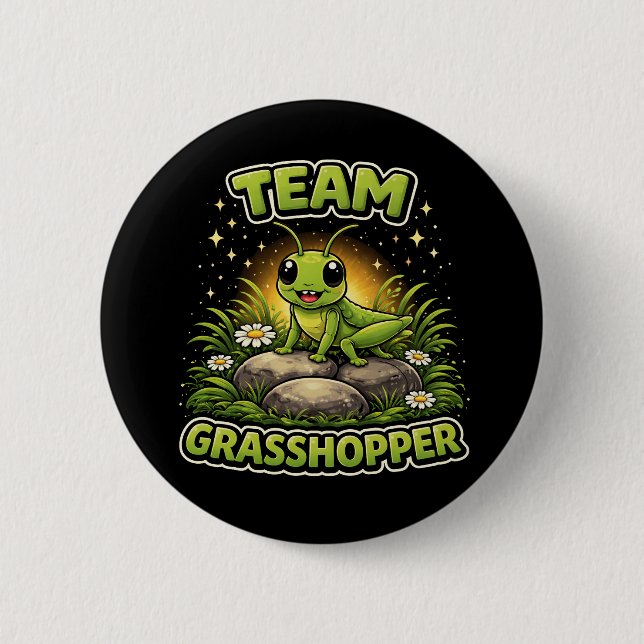 Team Grasshopper 6 Cm Round Badge (Front)