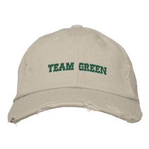 TEAM GREEN EMBROIDERED HAT