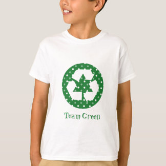 Team Green Kid's Polka Dot Recycle Tees