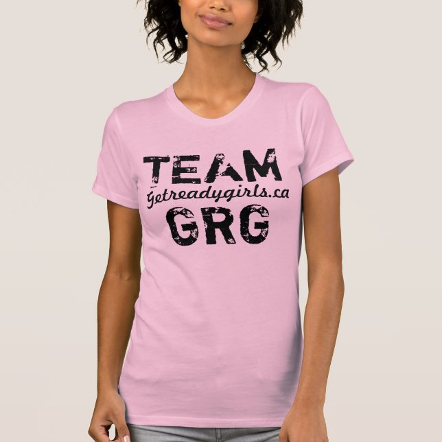 Team GRG pink tank top (Front)
