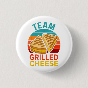 Team Grilled Cheese Funny Sandwich Lover Graphic 3 Cm Round Badge