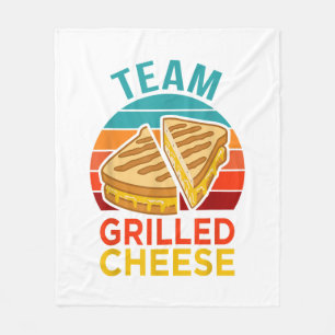 Team Grilled Cheese Funny Sandwich Lover Graphic Fleece Blanket