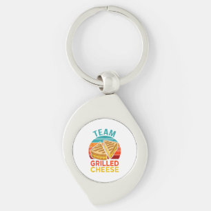Team Grilled Cheese Funny Sandwich Lover Graphic Key Ring