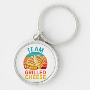 Team Grilled Cheese Funny Sandwich Lover Graphic Key Ring