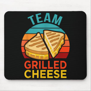 Team Grilled Cheese Funny Sandwich Lover Graphic Mouse Mat