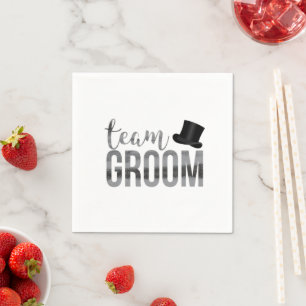 Team Groom, best man Napkin