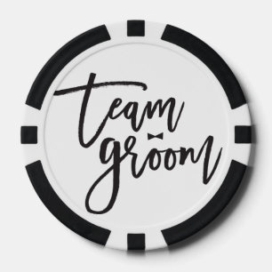 Team Groom Bow Tie Bachelor Party Poker Chips