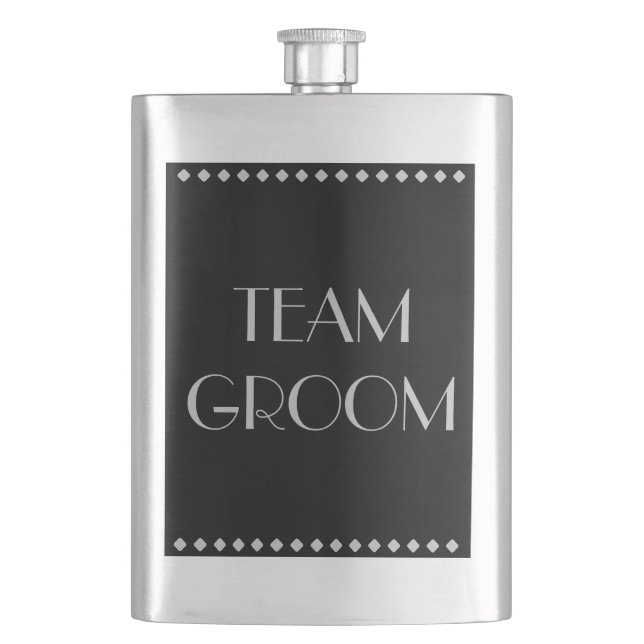Team Groom Classic Flask (Front)