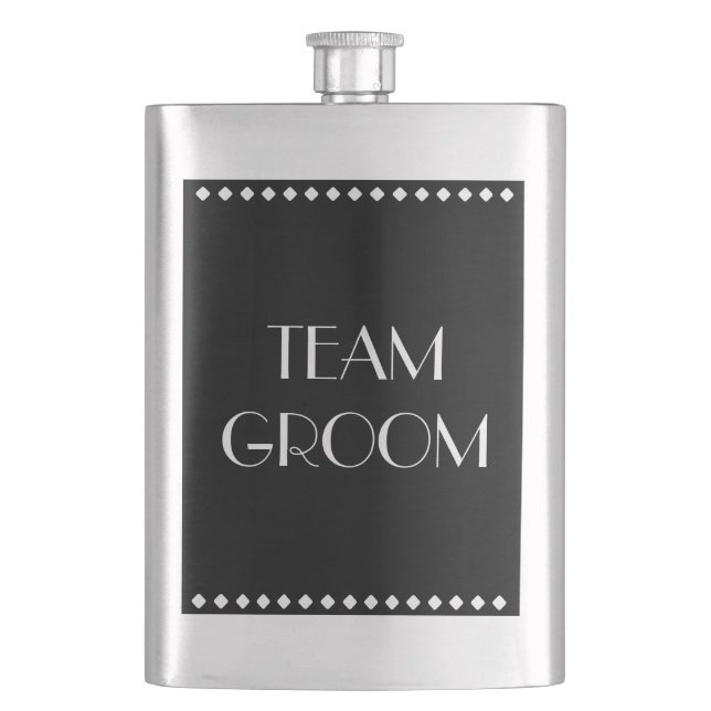 Team Groom Classic Flask (Front)