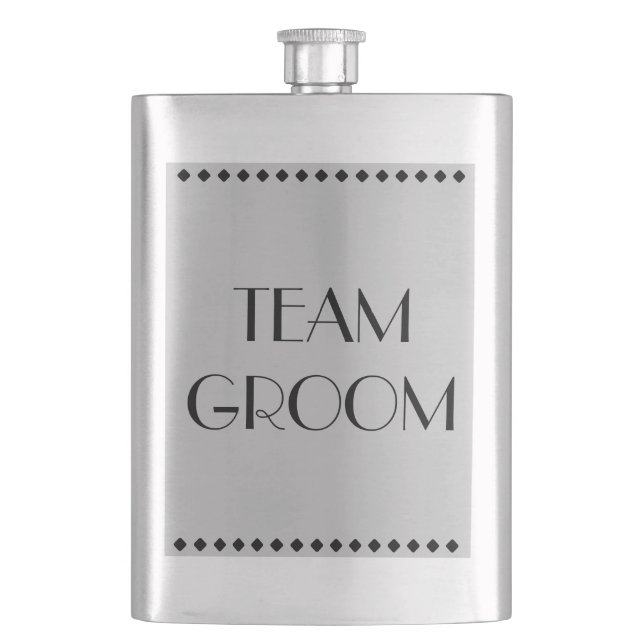 Team Groom Classic Flask (Front)