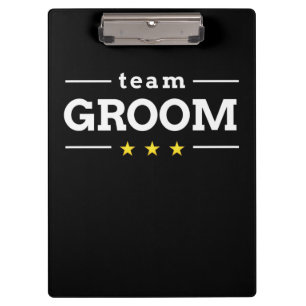 Team Groom Clipboard