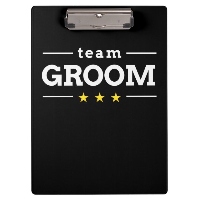 Team Groom Clipboard (Front)