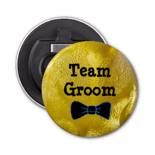 Team Groom Cold Beer Bubbles Bottle Opener