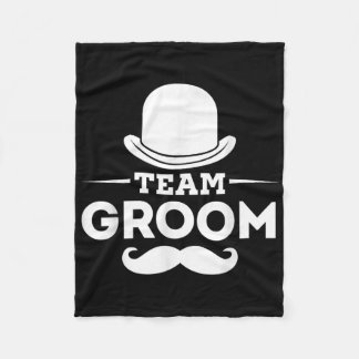 Team Groom Crew Party Squad Grooms Bachelor Fleece Blanket
