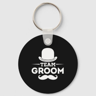 Team Groom Crew Party Squad Grooms Bachelor Key Ring