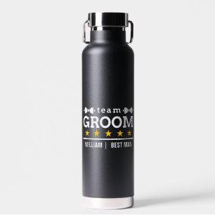 Team Groom Custom Groomsman Water Bottle