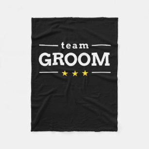 Team Groom Fleece Blanket
