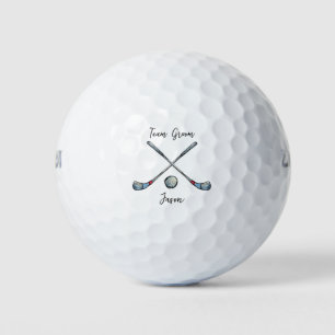 Team Groom Golfing Bachelor party favours Golf Balls