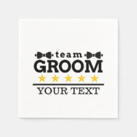 Team Groom | Groomsman | Bachelor | Black White
