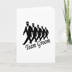 Team Groom Groomsmen Card