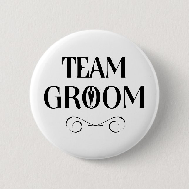 Team Groom - Groomsmen Pin (Front)