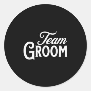 Team Groom Group Matching Bachelor Party 2024 Groo Classic Round Sticker