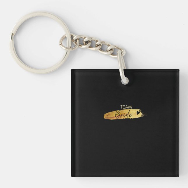 Team Groom Keychain Bachelor Party Key Ring (Front)