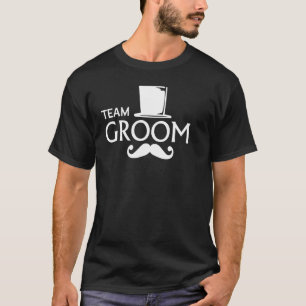 Team Groom Moustache And Top Hat Wedding Bachelor