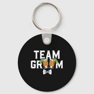 Team Groom Party Bachelor Shots Bride Wedding  Key Ring