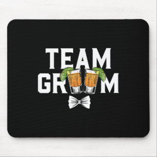 Team Groom Party Bachelor Shots Bride Wedding  Mouse Mat