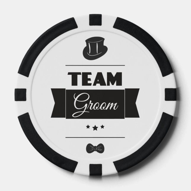 Team groom poker chips (Front)