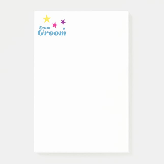 Team groom post-it notes (Front)