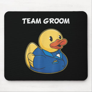 Team Groom Rubber Duck Party Boys Stag Night Mouse Mat