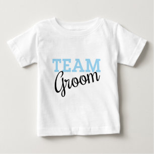 Team Groom Script Baby T-Shirt