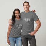 Team Groom Shirt<br><div class="desc">Team groom, this short sleeve, cotton crew neck shirt is shown in the Dark Grey colour with a sample last name, so you can customise this shirt to your liking, by clicking on customise button, look to right and find the appropriate boxes and change the sample text to your information....</div>