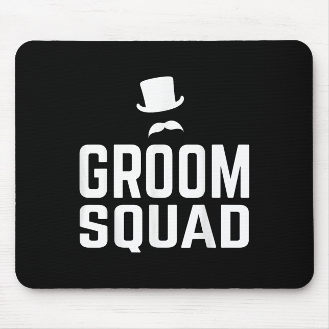 Team Groom Squad Wedding Bachelor Party Gift Marri Mouse Mat (Front)