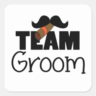 Team Groom Square Sticker