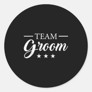 Team Groom Stag Party Team Groom Classic Round Sticker