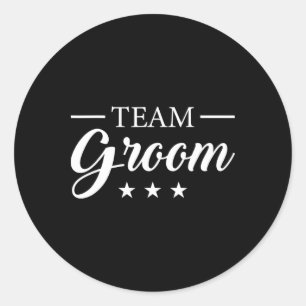 Team Groom Stag Party Team Groom Classic Round Sticker