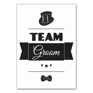 Team groom table number